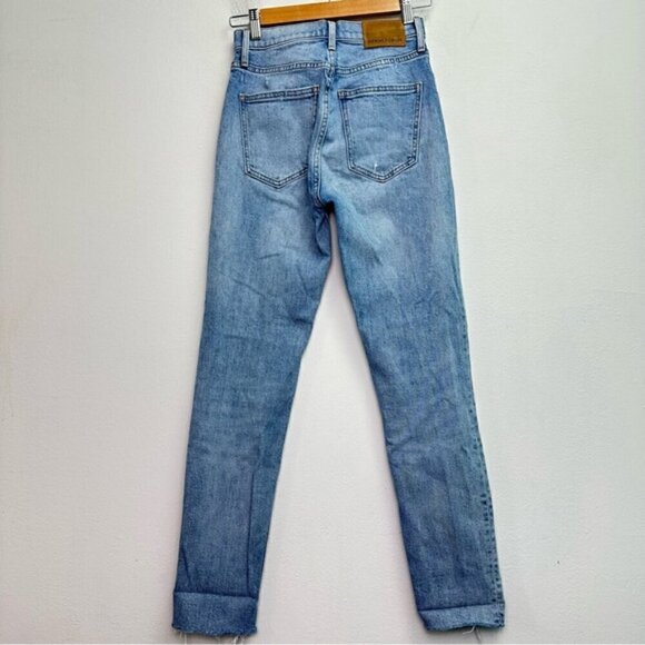 Denim Forum The Yoko High Rise Slim Jeans Size 24 Medium Light wash - Picture 5 of 12